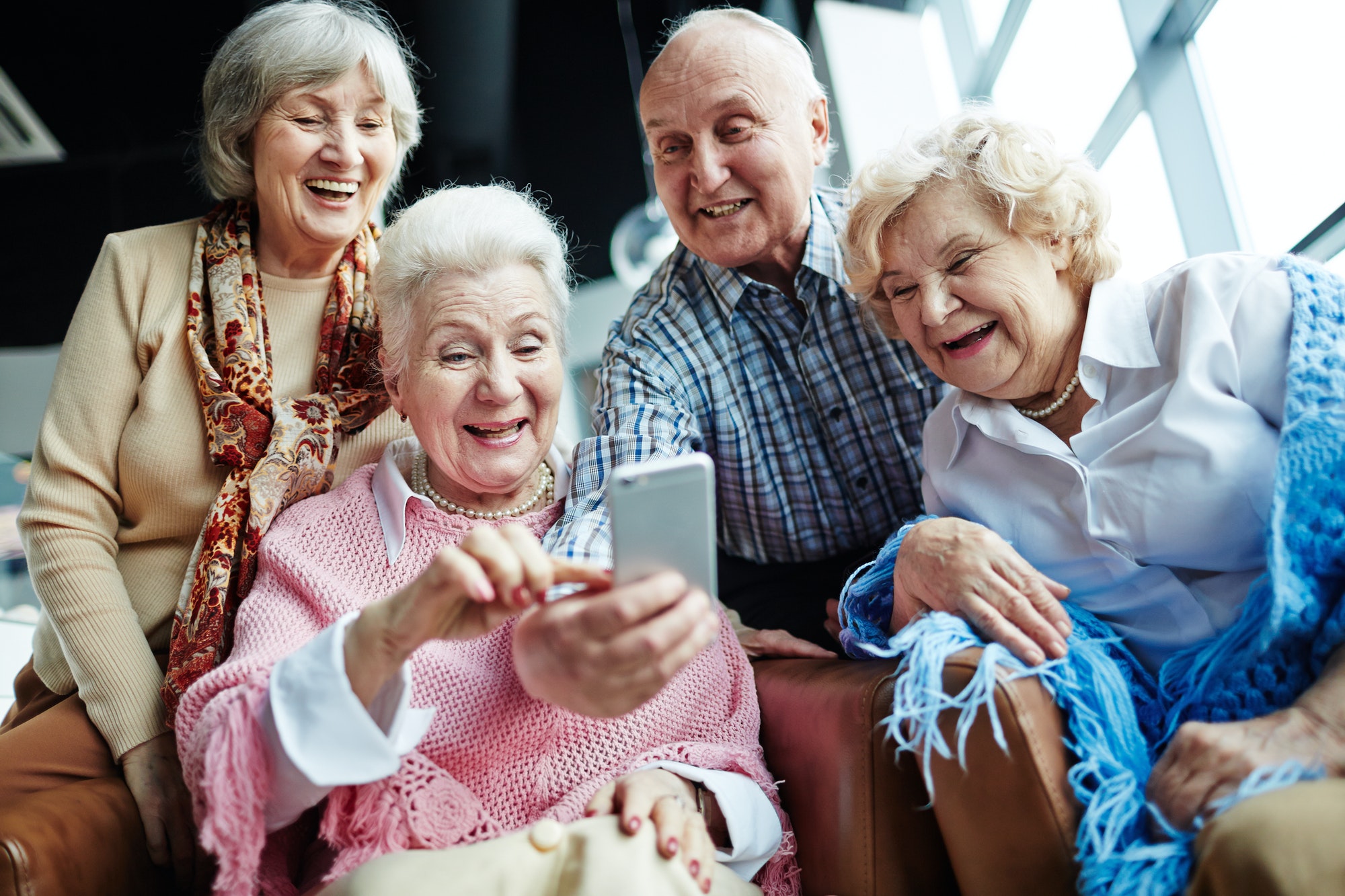 Selfie of seniors